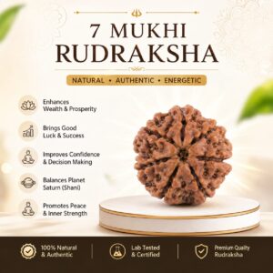 7 mukhi rudraksha premium segment